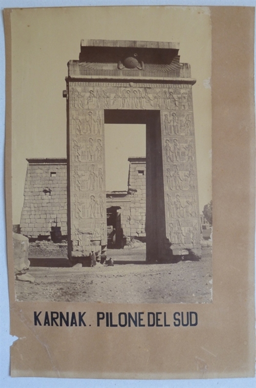 The southern pylon in the Temple of Karnak 